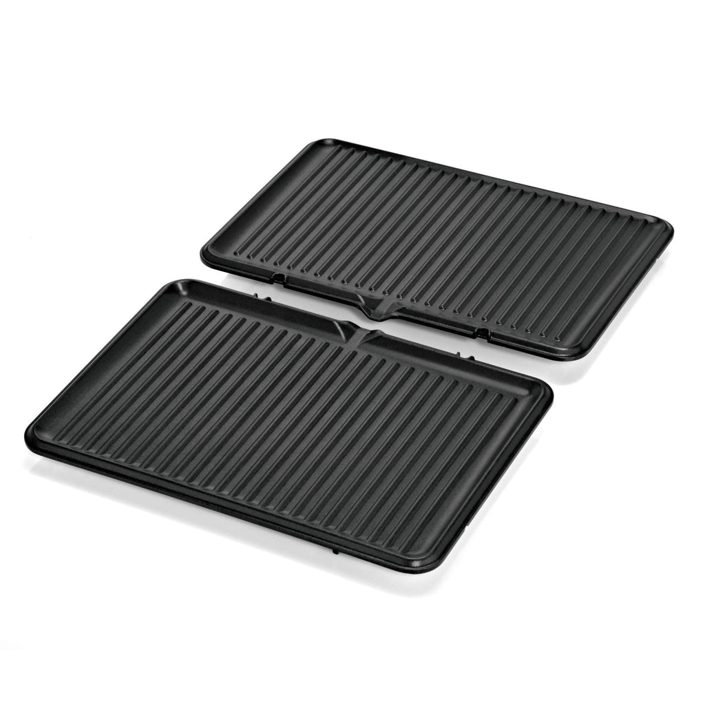 Lono Kontaktgrill Plattengriller 2 in 1 Tischgrill mit abnehmbaren spülmaschinenfesten Grillplatten 2100 W