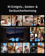 4K Überwachungskamera Innen G350 UHD Dual Objektiv Kamera Hub für Smart Home Sicherheitssystem