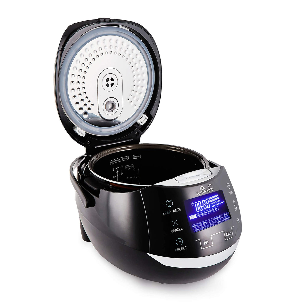 Sakura Reiskocher Keramikschale Fuzzy Logic 8 Tassen 1,5 L 6 Reiskoch 6 Multikoch Touch LED 220 240V EU