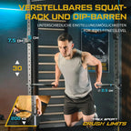 Power Tower Dip Station freistehend Kraftturm bis 300kg belastbar für Heimtraining TX-100PR