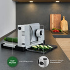 Allesschneider Icaro 7 elektrischer Allesschneider mit Eco Motor silbermetallic