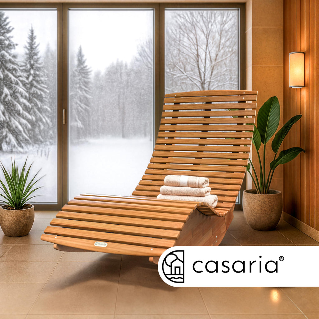 Sonnenliege mit Schaukelfunktion FSC zertifiziert braun Gartenliege Relaxliege für Garten und Terrasse