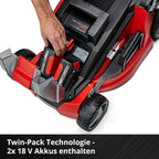 Akkurasenmäher GE CM 43 Li M Kit 43 cm Schnittbreite Lithium Ionen Akku und Ladegerät im Set