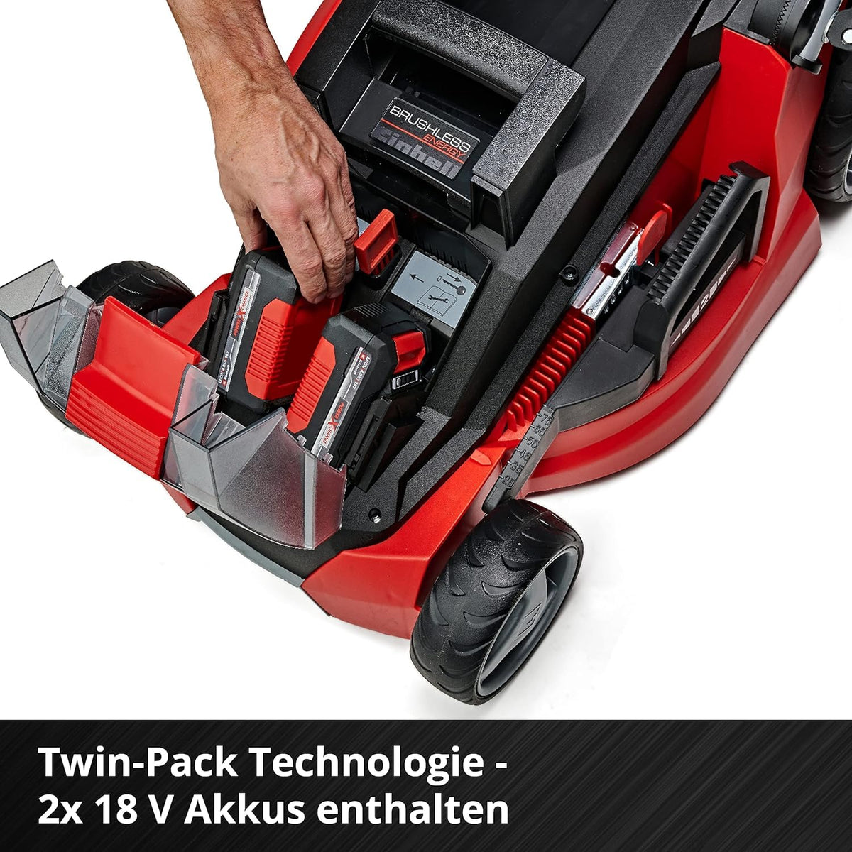 Akkurasenmäher GE CM 43 Li M Kit 43 cm Schnittbreite Lithium Ionen Akku und Ladegerät im Set