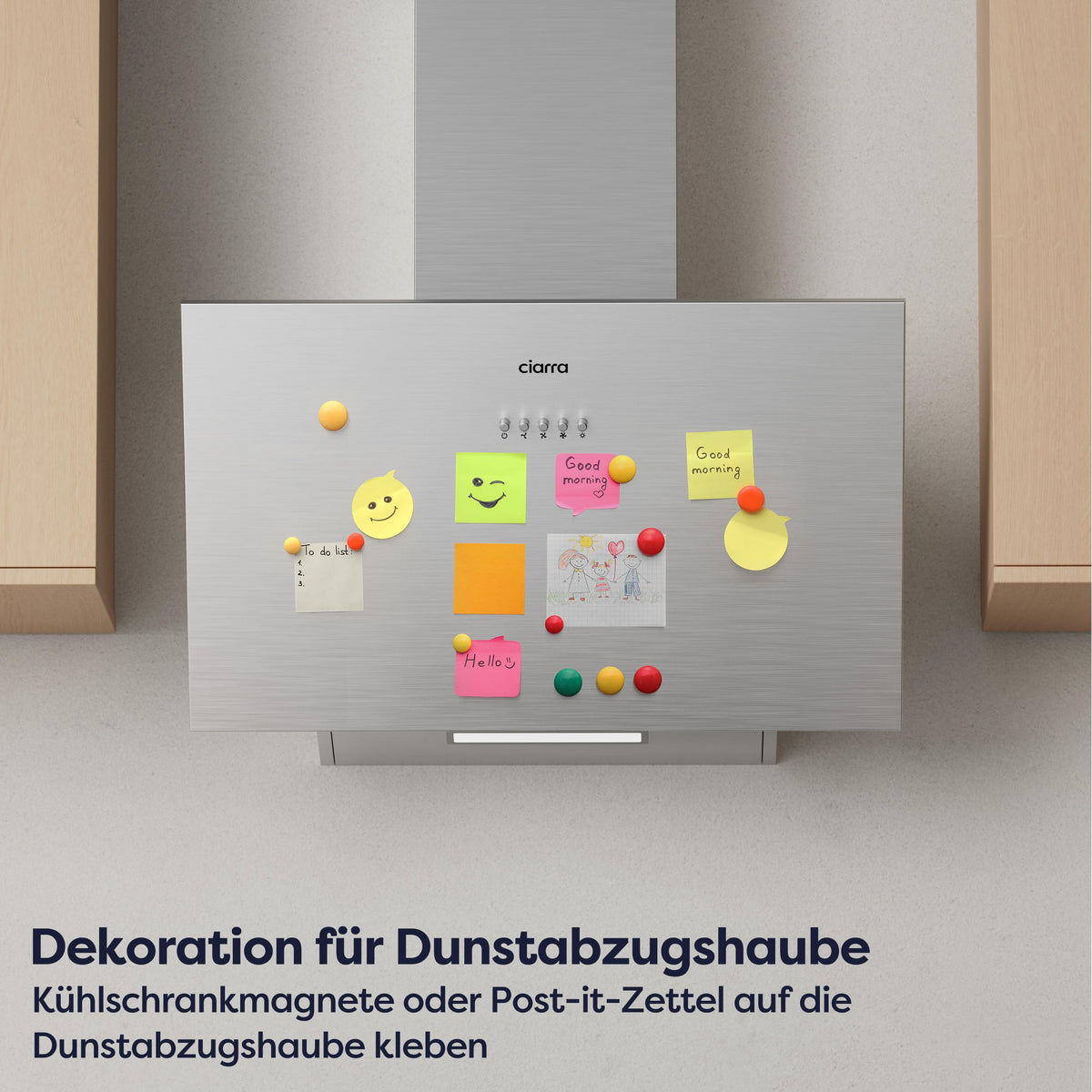 CBCS6762A kopffreie Schräghaube Dunstabzugshaube Küchenabzug 60 cm Umluft Energieklasse A+++