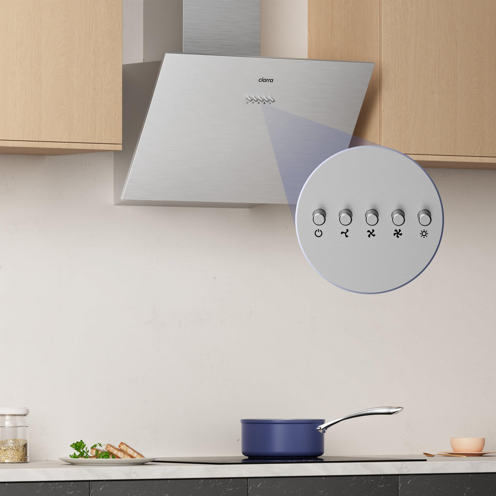 CBCS6762A kopffreie Schräghaube Dunstabzugshaube Küchenabzug 60 cm Umluft Energieklasse A+++