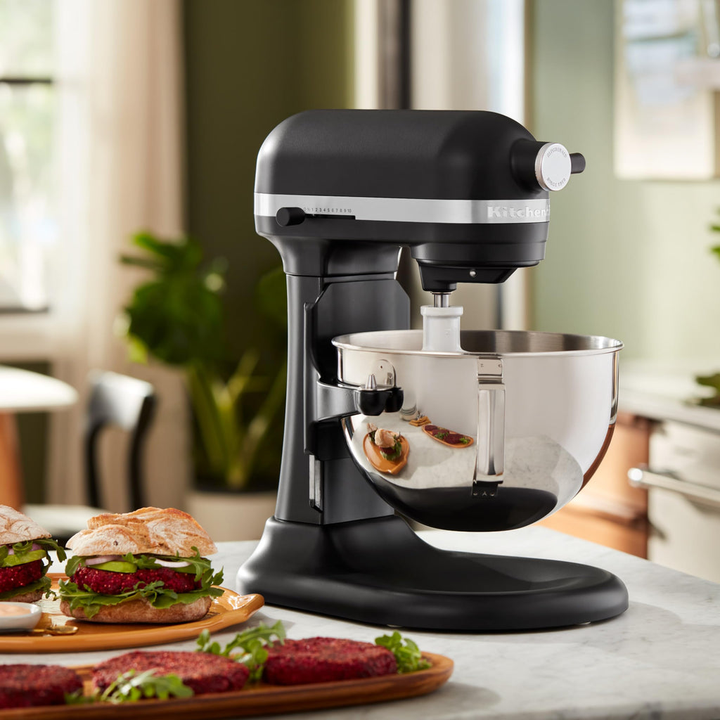 Küchenmaschine Heavy Duty mit Schüsselheber 5,2 L matt schwarz 5KSM55SXXEBM für Teig und Backen