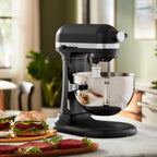 Küchenmaschine Heavy Duty mit Schüsselheber 5,2 L matt schwarz 5KSM55SXXEBM für Teig und Backen