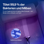 PowerClean Pro Dampfsauger mit Dampfreiniger für Polstermöbel Sofa Teppiche Auto Doppeltank