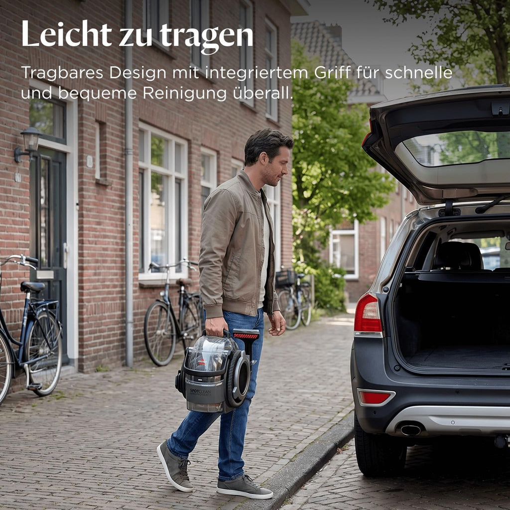 SpotClean Auto Pro Select Tragbarer Teppichreiniger 750 W 3730N für Auto Polster und Teppich