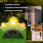 Solarpanel 2x 500 W Full Black Bifazial Glas Glas N Type Solarmodul PV Modul PMax 1000W 2x500W Balkonkraftwerk