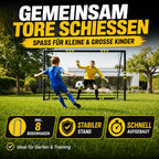 Fußballtor für Kinder rostfrei und wetterfest für den Garten in 3 Größen stabil und langlebig