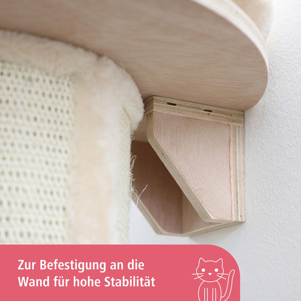 Kratzbaum Dolomit Tower für Katzen 38cm Durchmesser 187cm Höhe beige Plüsch Katzenbaum für große Katzen