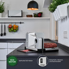 icaro 5 Allesschneider klappbar elektrisch für präzises Schneiden von Brot Wurst Käse