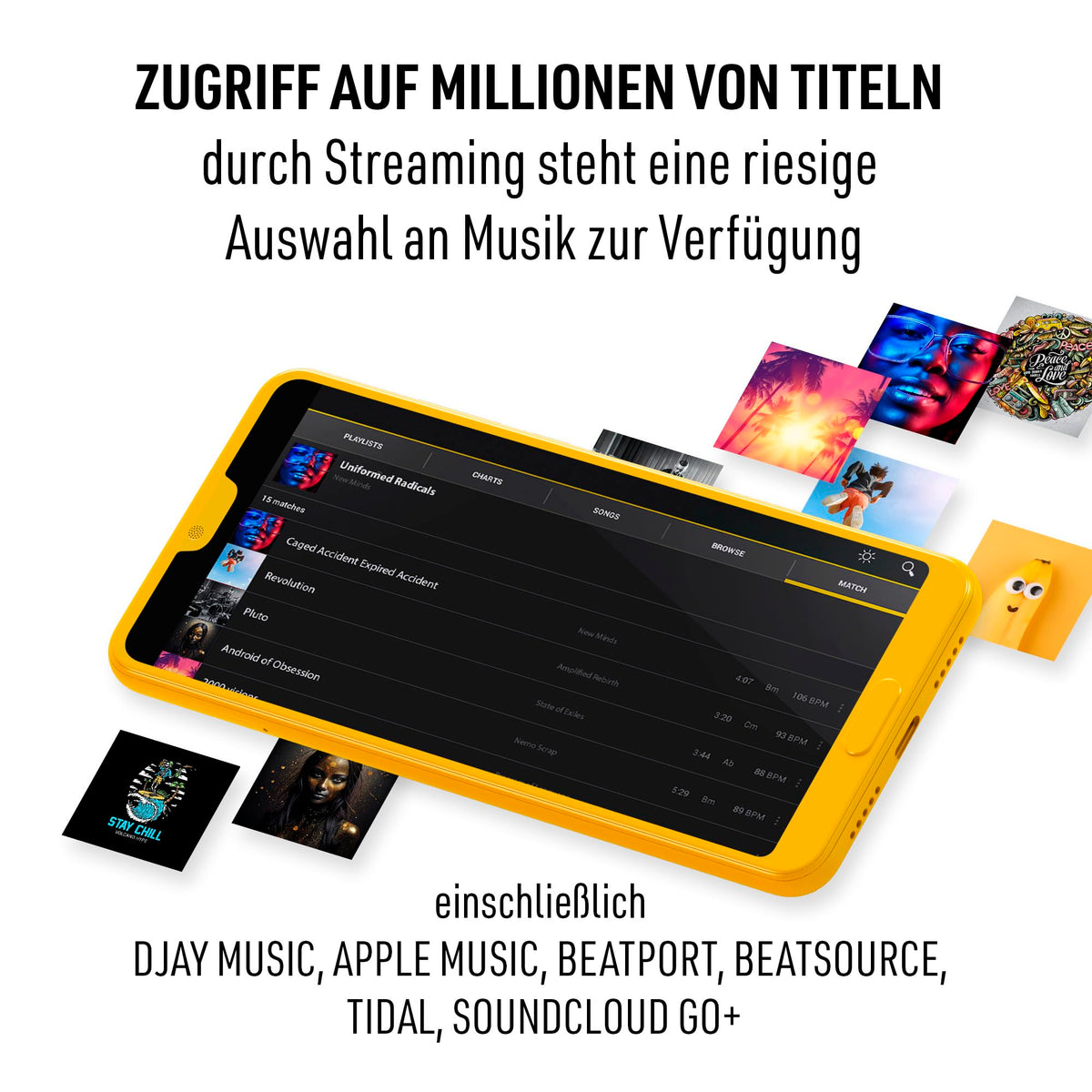 DJControl Mix Ultra mobiler DJ Controller für iOS und Android kompakter tragbarer DJ Mixer