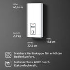 Durchlauferhitzer DHB-E 18/21/24 LCD elektronisch geregelt druckfest Wunschtemperatur 236745 Energieklasse A