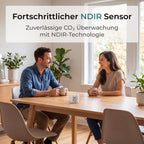Aranet4 Home kabelloser Raumluftqualitätssensor für Zuhause Büro Schule CO2 Temperatur Feuchtigkeit tragbar