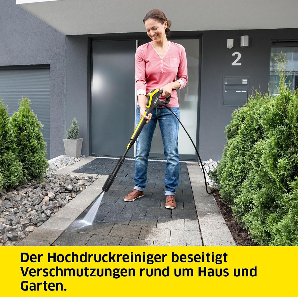 Hochdruckreiniger K 4 Power Control max 130 bar für die Reinigung von Haus und Garten sowie Fahrzeugen