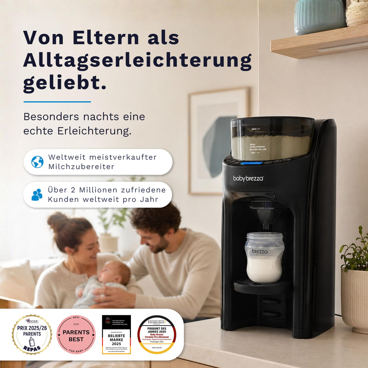 Formula Pro Advanced Automatischer Flaschenzubereiter für Babymilchpulver mit präziser Dosierung