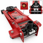 Wagenheber hydraulisch 3T Rangierwagenheber flache Hubhöhe 75 bis 515 mm Fußpedal Doppelpumpsystem SUV stabil