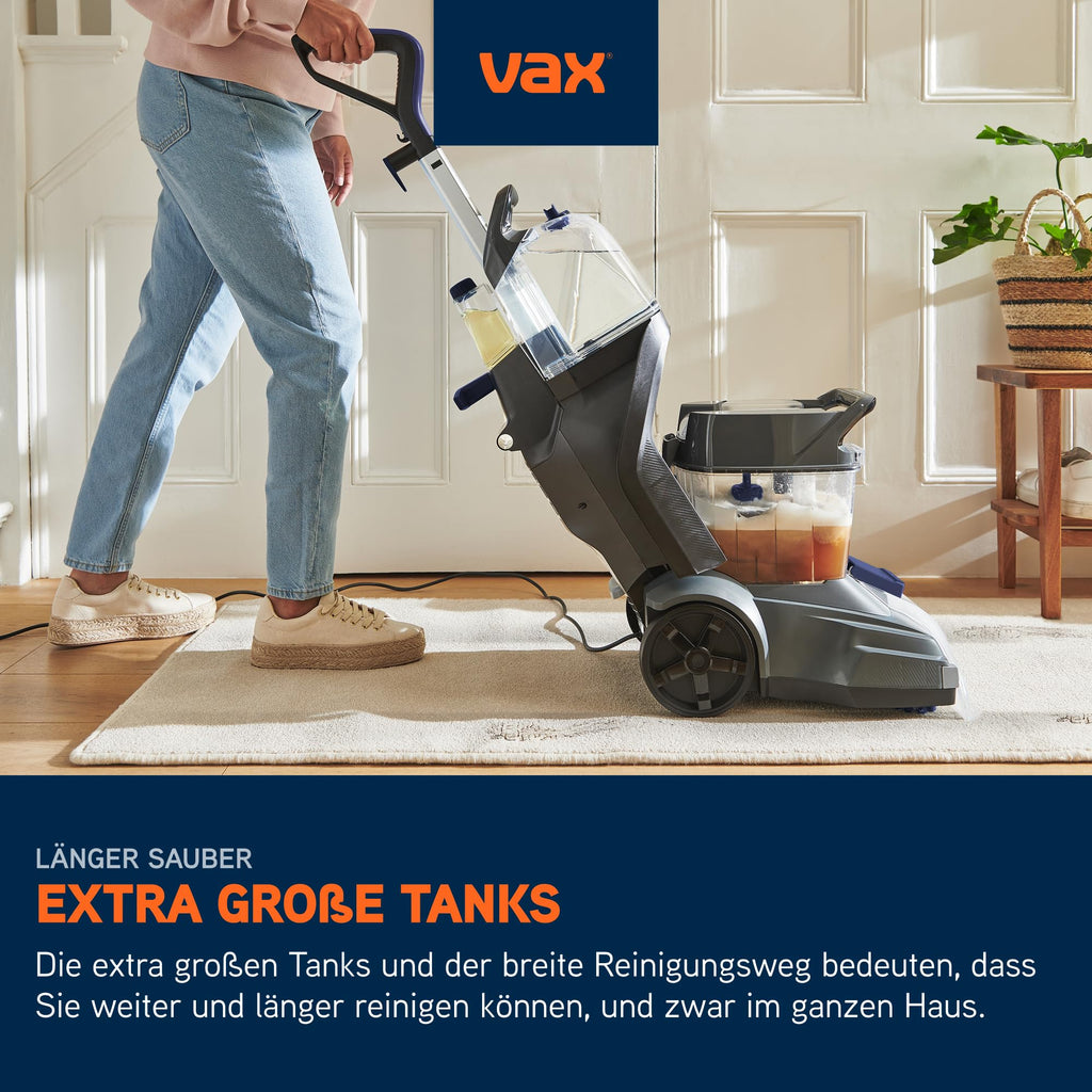 SpinScrub Power Plus Polsterreiniger Teppichreiniger mit Fleckenentfernung XL Tank schnelltrocknend kraftvoll