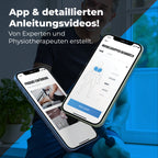 Massagepistole 3.0 mit App 7 Aufsätzen Koffer 160W 5 Intensitäten Schmerzlinderung Entspannung 360min Laufzeit