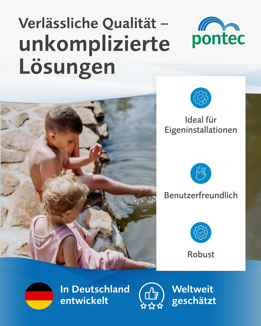 Pondomatic Teichschlammsauger 1400 W 30 L Auffangvolumen 3 Düsen 4 m Kabel