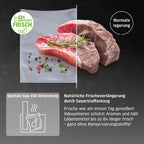 VRH 800 Advanced Pro Vakuumierer 20l/min Doppelkolbenpumpe 0,9 bar Doppelnaht 30 cm Rollenbox Cutter Edelstahl