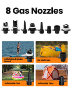 Shark 2S 88,8Wh elektrische SUP Pumpe zum Aufpumpen und Ablassen, tragbare Luftpumpe mit Akku für Paddleboard