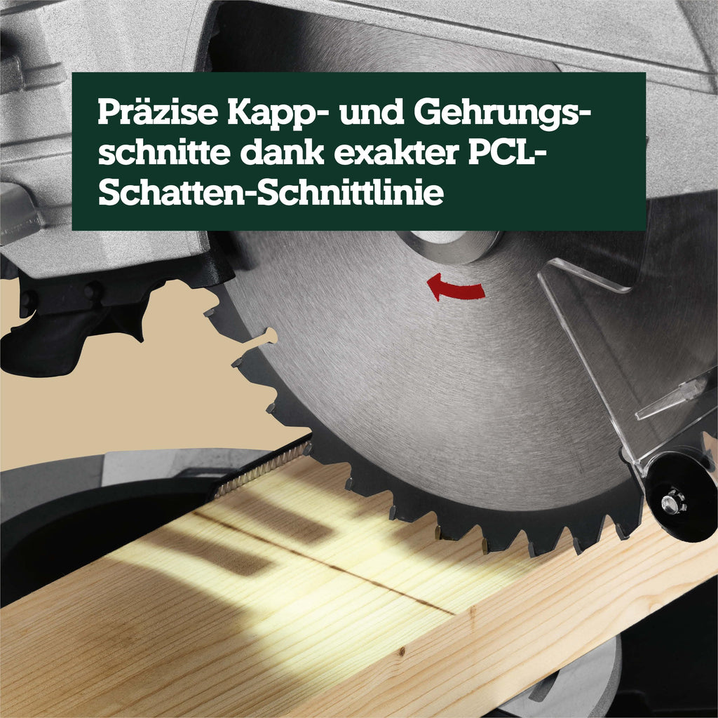 Kappsäge und Gehrungssäge KGS 254 M Zugfunktion 254 mm Sägeblatt für präzise Schnitte in Holz und Werkstatt