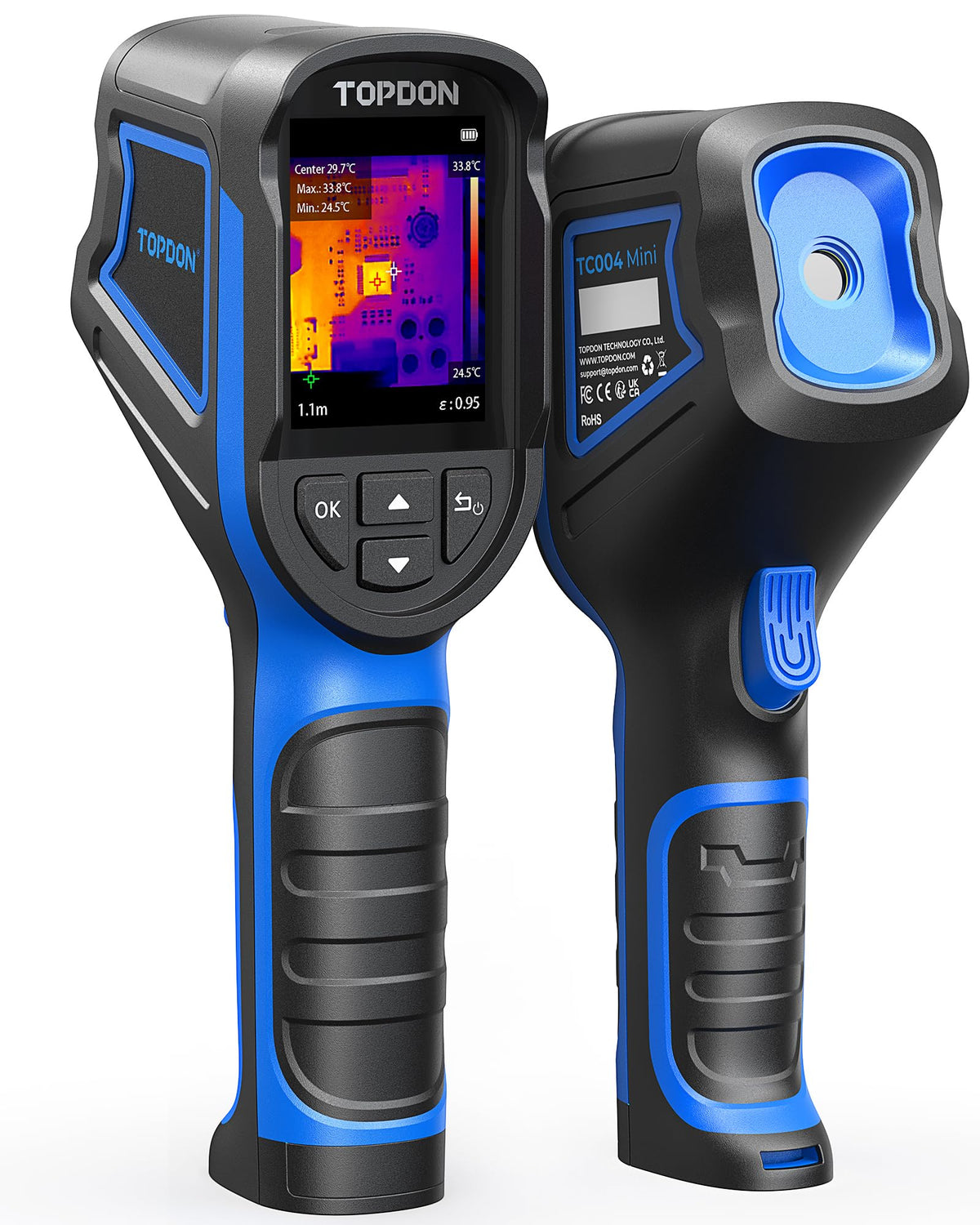 Wärmebildkamera TC004 Mini-A 240x240 TISR IR 15 Stunden Akkulaufzeit für Inspektion und Diagnose