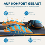 Air Stretch elektrische Ganzkörpermassagematte mit Wärmefunktion und Yoga Dehnung für Schultern Rücken Nacken