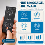 Air Stretch elektrische Ganzkörpermassagematte mit Wärmefunktion und Yoga Dehnung für Schultern Rücken Nacken