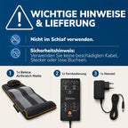 Air Stretch elektrische Ganzkörpermassagematte mit Wärmefunktion und Yoga Dehnung für Schultern Rücken Nacken