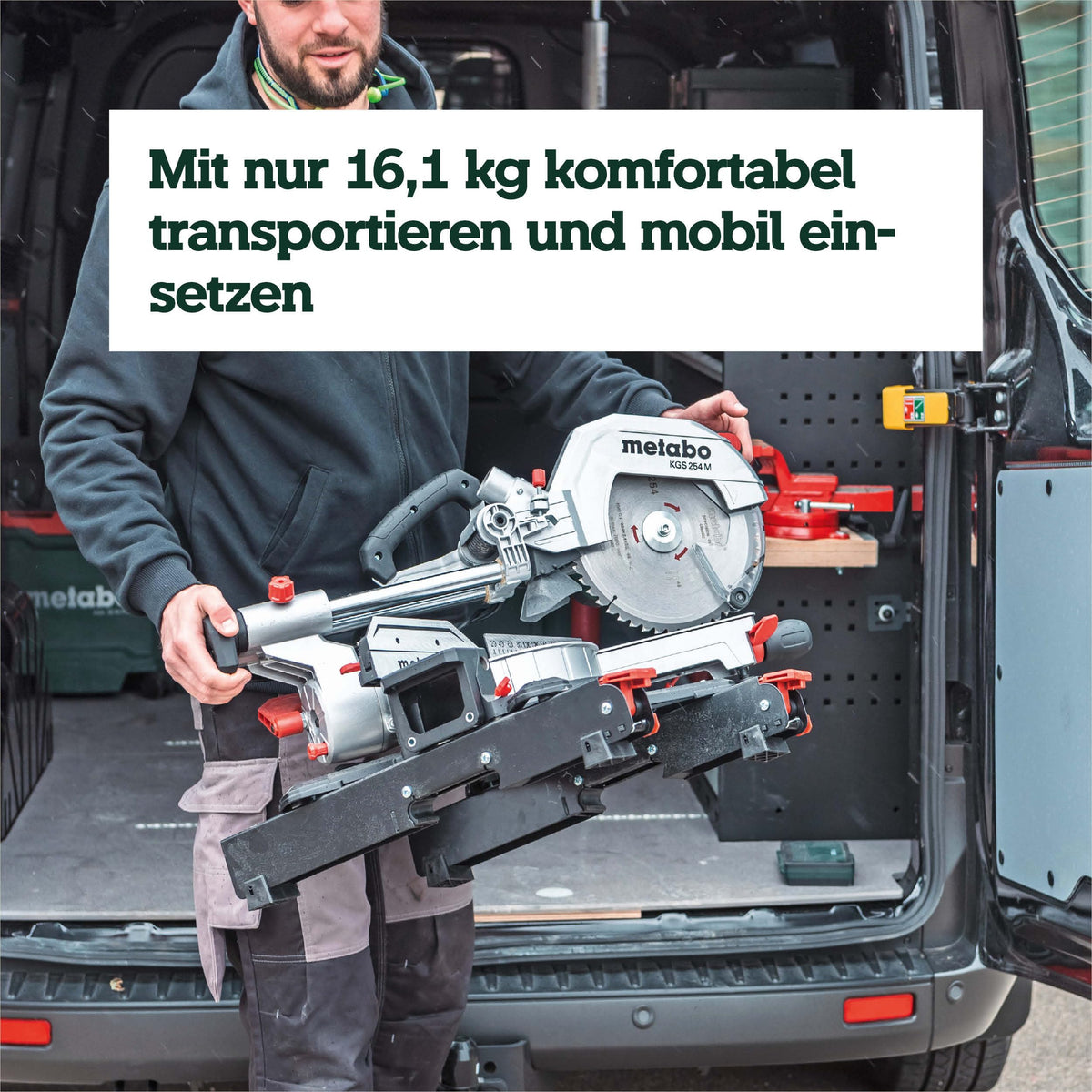 Kappsäge und Gehrungssäge KGS 254 M Zugfunktion 254 mm Sägeblatt für präzise Schnitte in Holz und Werkstatt