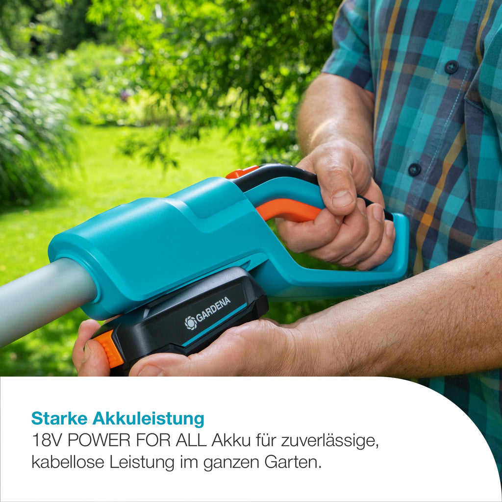 Akku Teleskop Heckenschere THS 42/18V P4A Set, 3 m Reichweite, 42 cm Messer, kabellos, Energieklasse A