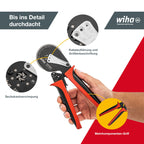 Quetschzange Crimpzange automatisch 0,08 bis 16mm² 41246 Sechskant Vercrimpung Aderendhülsenzange Elektriker