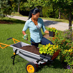 WG050 Aerocart Multifunktionsschubkarre vielseitig einsetzbar für Garten Transport und Baustelle
