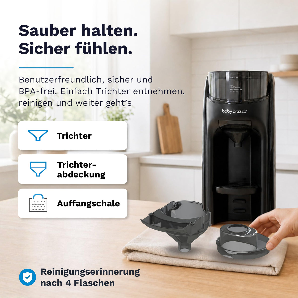 Formula Pro Advanced Automatischer Flaschenzubereiter für Babymilchpulver mit präziser Dosierung