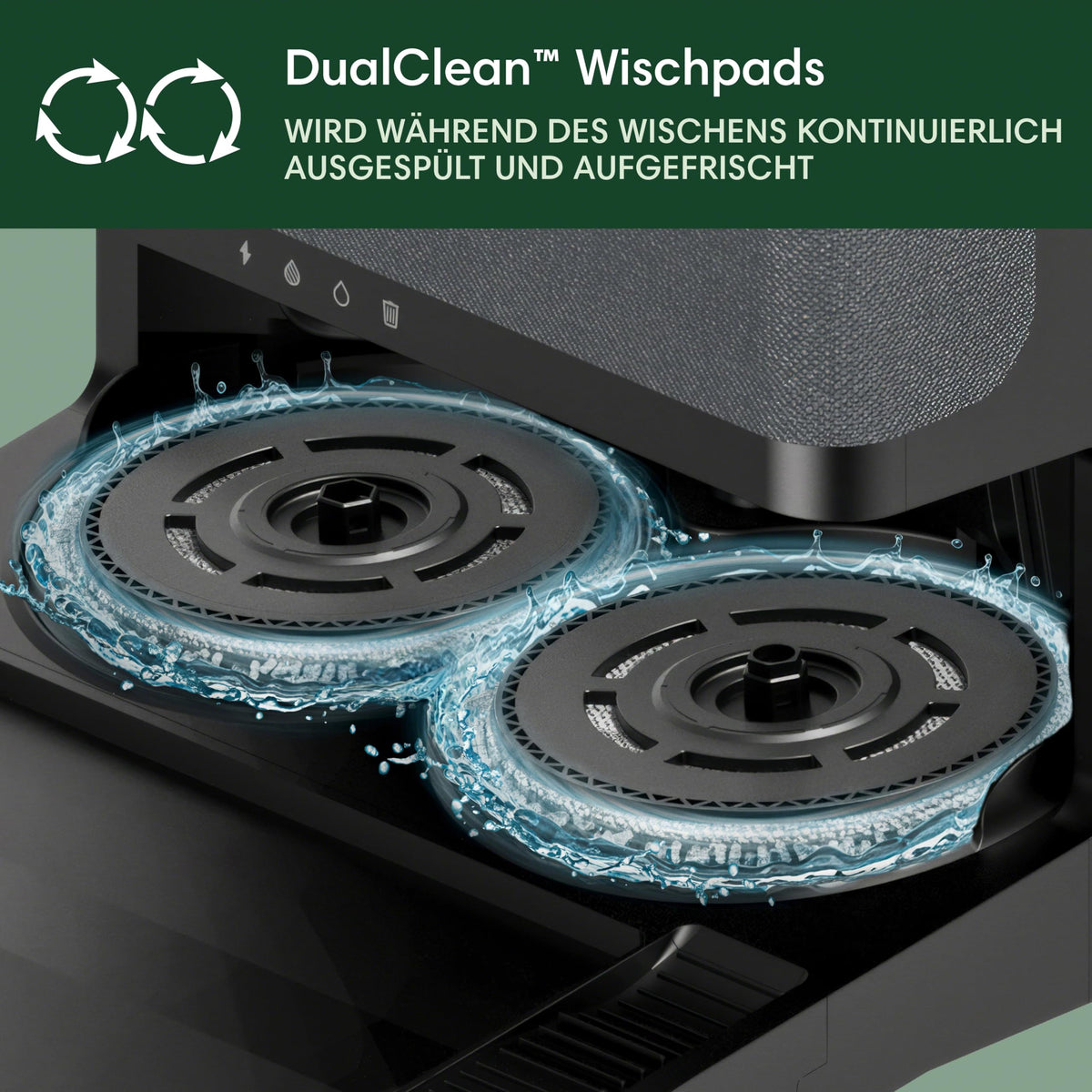 Plus 505 Combo Saugroboter, AutoWash Dock, Clearview Pro LiDAR, 7000Pa, DualClean Wischpads, Schwarz