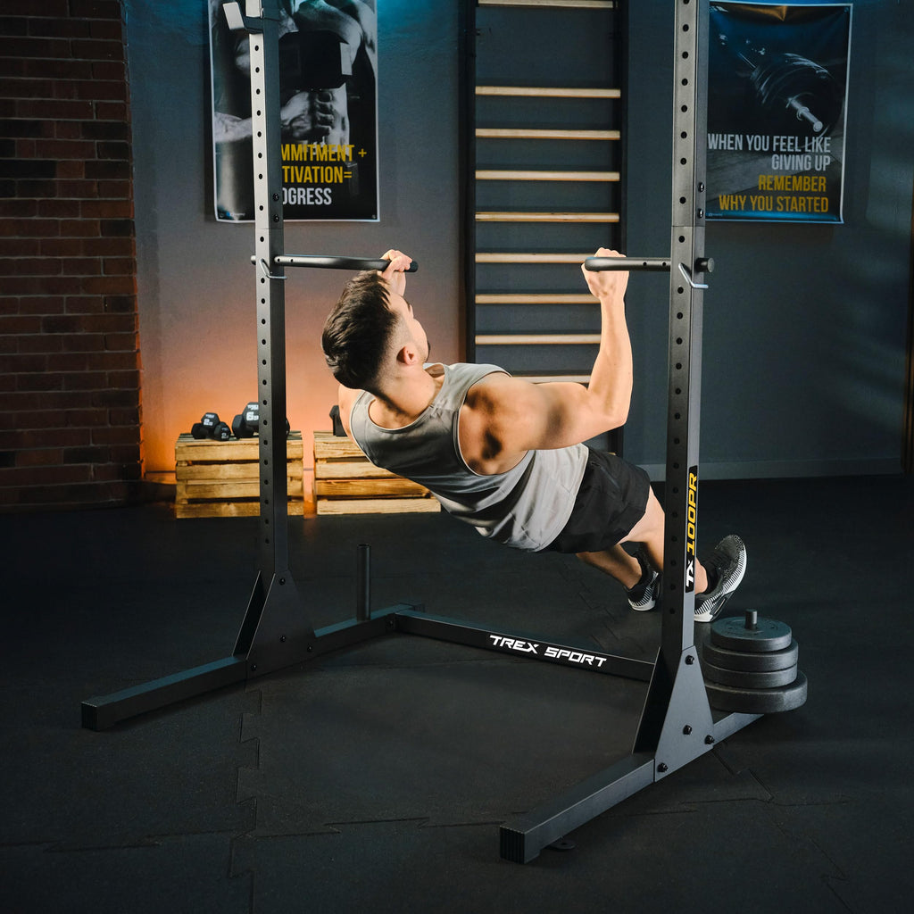 Power Tower Dip Station freistehend Kraftturm bis 300kg belastbar für Heimtraining TX-100PR
