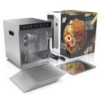Dörrautomat Edelstahl 800 W 30 bis 90°C 12 Einlegetabletts 10000 cm² Dörrgerät Dehydrator Obst Fleisch Pilze