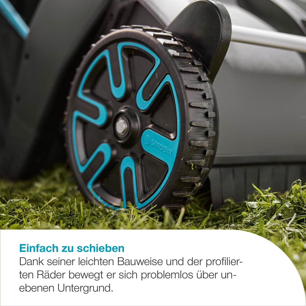 Laub und Rasensammler für Rasen und Terrasse Bürstentausch effektives Rasensammeln ergonomisch 3566-20