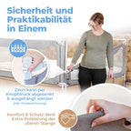 Rausfallschutz Boxspringbett Elternbett 180x200cm 8er Set Stabilitätsstange Zwischenraumschutz laborgeprüft
