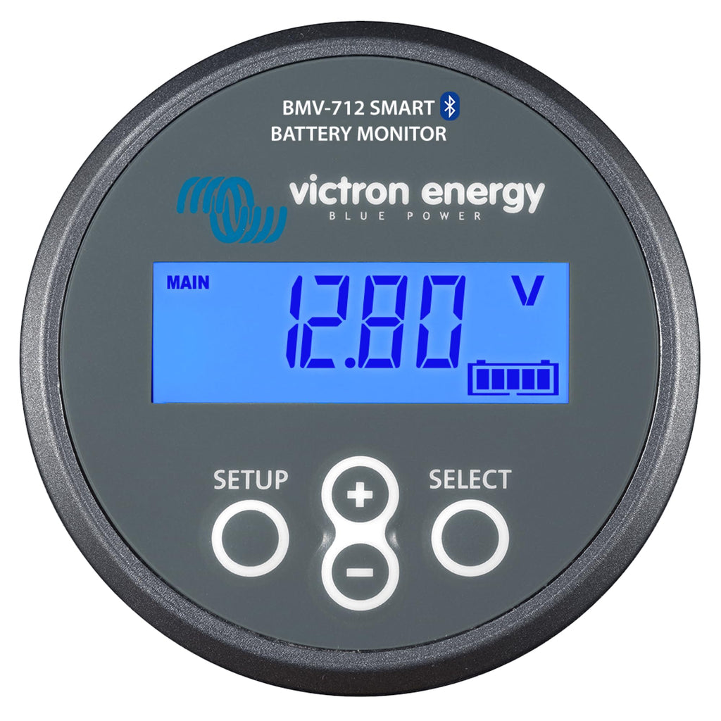 BMV-712 Smart Batteriemonitor 6.5 bis 70 VDC Grau für 12V 24V 48V Systeme mit Bluetooth und LCD Anzeige