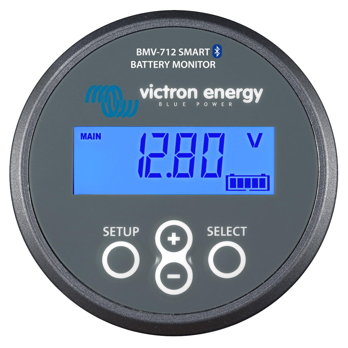 BMV-712 Smart Batteriemonitor 6.5 bis 70 VDC Grau für 12V 24V 48V Systeme mit Bluetooth und LCD Anzeige