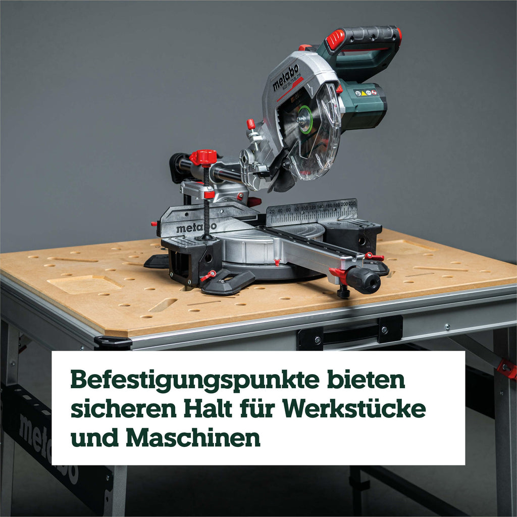 Multifunktionstisch MWB 100 klappbare Werkbank und Montagetisch für Werkstatt Montage und Heimwerker
