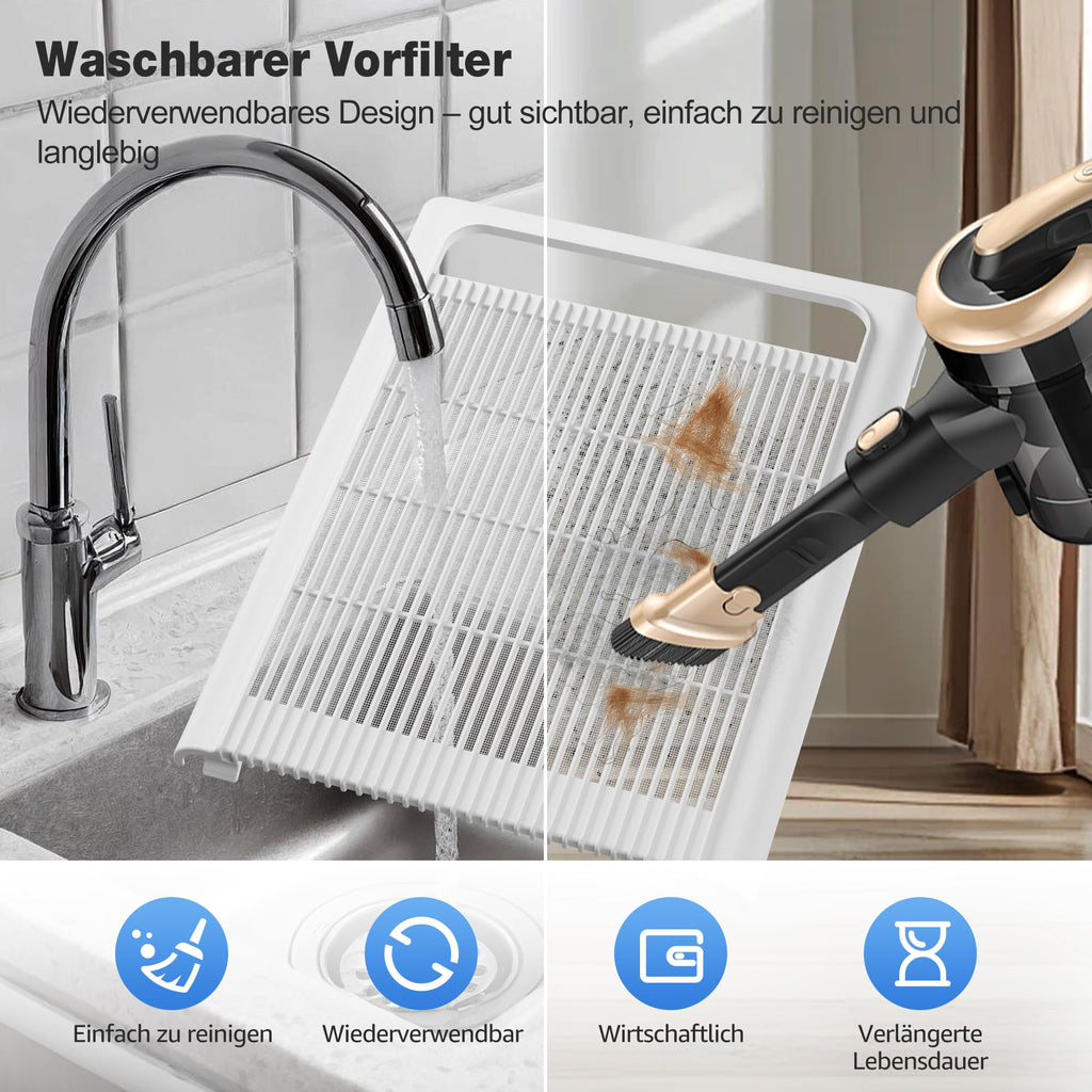 Leistungsstarker Luftreiniger für Raucher und Haustiere CADR 400m³/h bis 78m² Weiß für große Räume