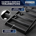 Hydraulische Auffahrrampe für Pkw 2er Set höhenverstellbar bis 4 t robust und tragfähig für Garage