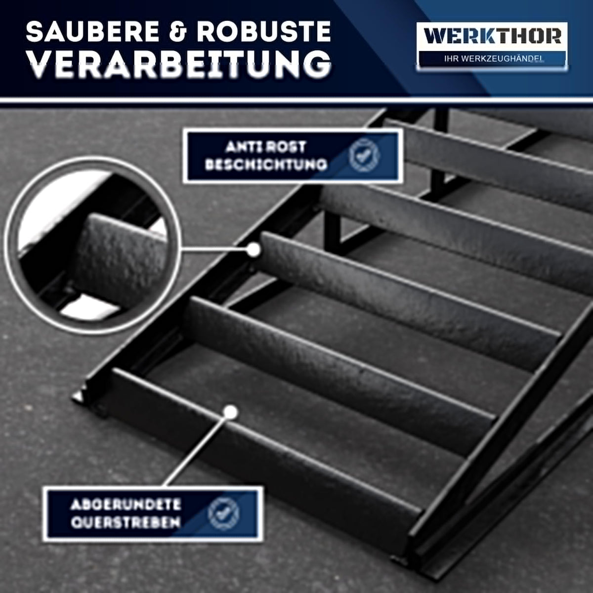 Hydraulische Auffahrrampe für Pkw 2er Set höhenverstellbar bis 4 t robust und tragfähig für Garage
